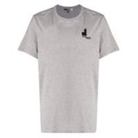 Isabel Marant Camiseta com estampa de logo - Cinza