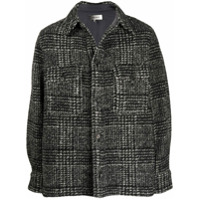 Isabel Marant checkered pouch-pocket shirt jacket - Preto