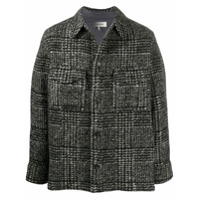 Isabel Marant checkered pouch-pocket shirt jacket - Preto