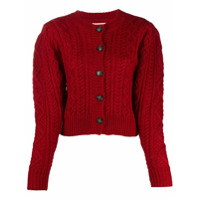 Isabel Marant Étoile cable knit cardigan - Vermelho