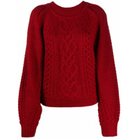 Isabel Marant Étoile cable knit jumper - Vermelho