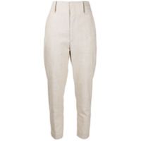 Isabel Marant Étoile Calça de alfaiataria com cintura alta - Neutro
