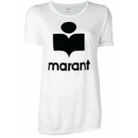 Isabel Marant Étoile Camiseta com logo estampado - Branco