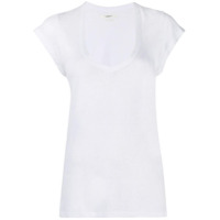 Isabel Marant Étoile Camiseta longa gola U - Branco