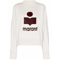 Isabel Marant Étoile logo-embroidered sweatshirt - Neutro
