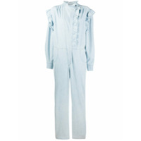 Isabel Marant Étoile Macacão de algodão com babados - Azul