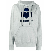 Isabel Marant Étoile oversized logo hoodie - Cinza