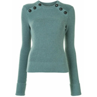 Isabel Marant Étoile Suéter slim Koyle canelado - Azul