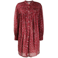 Isabel Marant Étoile Vestido de algodão com estampa floral - Vermelho