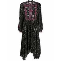 Isabel Marant Étoile Vestido evasê com estampa floral - Preto