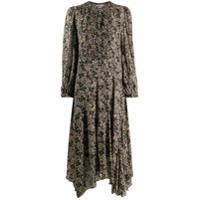 Isabel Marant Étoile Vestido midi com estampa floral - Preto