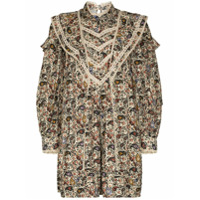 Isabel Marant Étoile Vestido mini com estampa floral - Neutro