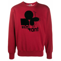 Isabel Marant Moletom com estampa de logo - Vermelho