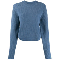 Isabel Marant Suéter canelado de cashmere - Azul