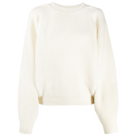 Isabel Marant Suéter canelado de cashmere - Branco