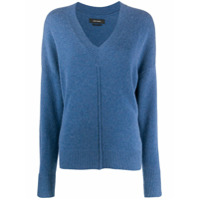 Isabel Marant Suéter gola V com mangas longas - Azul