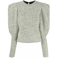 Isabel Marant Suéter mangas bufantes com textura - Neutro