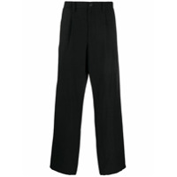 Issey Miyake Calça de alfaiataria reta - Preto