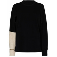 Issey Miyake cutout detail sweatshirt - Azul