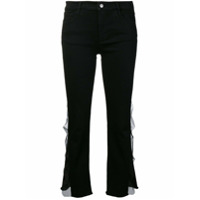 J Brand Calça jeans cintura média cropped 'Selena' - Preto