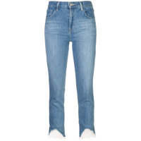 J Brand Calça jeans com acabamento de renda - Azul
