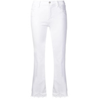 J Brand Calça jeans com renda na barra - Branco