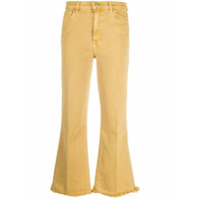 J Brand Calça jeans flare Julia cintura alta - Amarelo