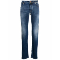 Jacob Cohen Calça jeans slim com 5 bolsos - Azul