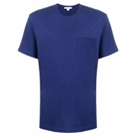 James Perse Camiseta Supima com bolso - Azul