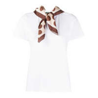 Jejia scarf detail crew-neck T-shirt - Branco
