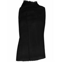 Jil Sander Blusa assimétrica de tricô canelado - Preto