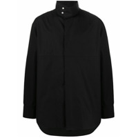 Jil Sander Blusa gola alta com mangas longas - Preto