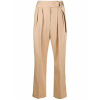Jil Sander Calça cropped cintura alta - Marrom