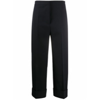 Jil Sander Calça de alfaiataria cropped - Azul