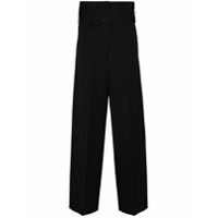 Jil Sander Calça pantalona cintura alta - Preto