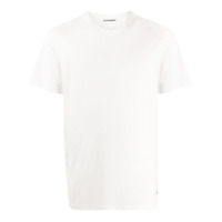 Jil Sander Camiseta com logo bordado - Branco