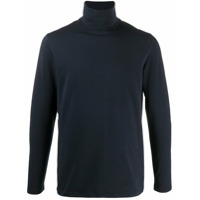 Jil Sander Camiseta gola alta de algodão - Azul