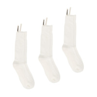 Jil Sander ribbed-knit 3-set socks - Branco