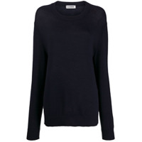 Jil Sander Suéter com punho de corrente - Azul