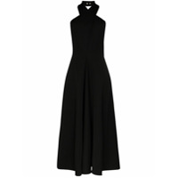 Jil Sander Vestido frente única de lã - Preto