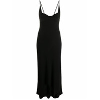 Jil Sander Vestido midi com decote profundo - Preto