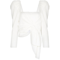 Johanna Ortiz Snowy puff-sleeve blouse - Branco