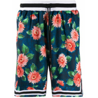 John Elliott Calça esportiva com estampa floral - Azul