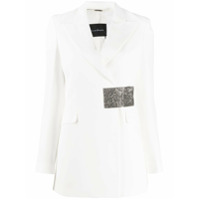 John Richmond Blazer com tira metálica - Branco