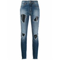 John Richmond Calça jeans Terrero com detalhes rasgados - Azul