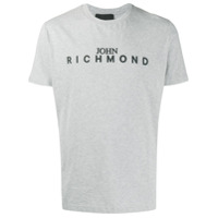John Richmond Camiseta com estampa de logo - Cinza