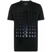 John Richmond Camiseta com estampa de logo - Preto