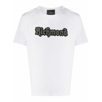 John Richmond Camiseta com logo bordado - Branco