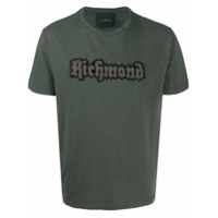 John Richmond Camiseta com logo em contas - Cinza