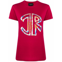 John Richmond Camiseta de algodão com logo Alla - Rosa